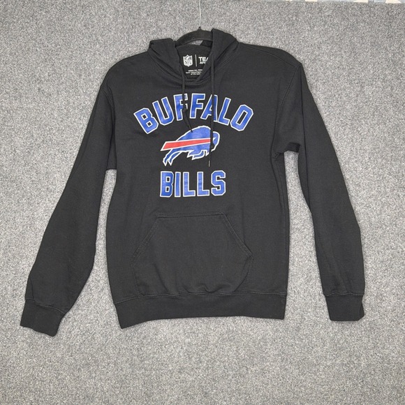 NFL Team Apparel Other - NFL Team Apparel Buffalo Bills Hoodie Men Small S Black Arch Pullover Sweatshirt